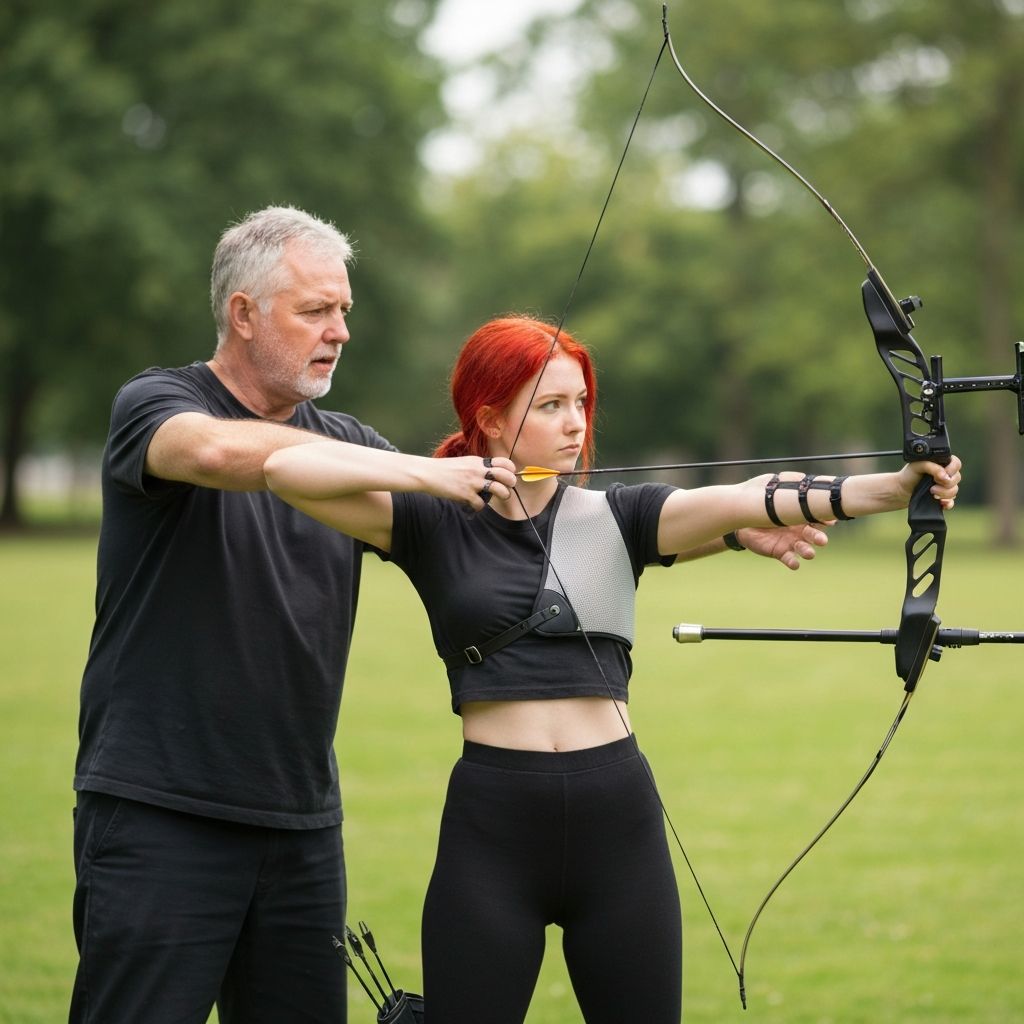 Beginner archery training